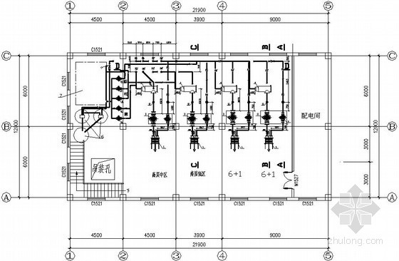 换热站机组剖面图资料下载-小区换热站暖通工艺设计施工图