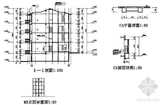 某四层小型公寓建筑扩初图-2