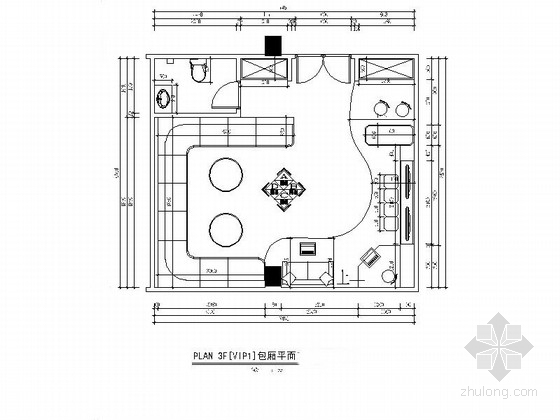 ktv包厢设计平面图视频资料下载-[广东]豪华娱乐KTV包厢室内设计施工图（含效果）