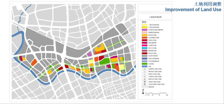 上海闸北苏河湾地区城市规划设计中期汇报方案文本（77页）-土地利用调整