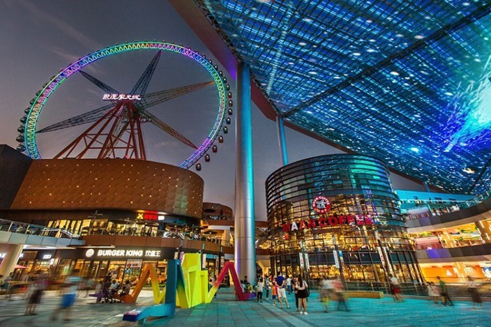 城市广场夜景景观资料下载-石狮世茂摩天城商业景观