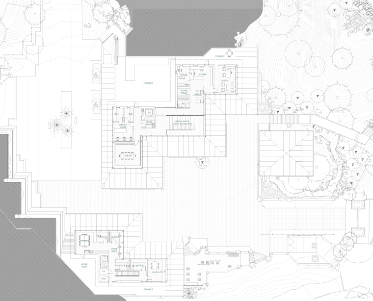 波特兰日本庭院文化村-KKAA_PJG_2-PLAN_2F_VILLAGE