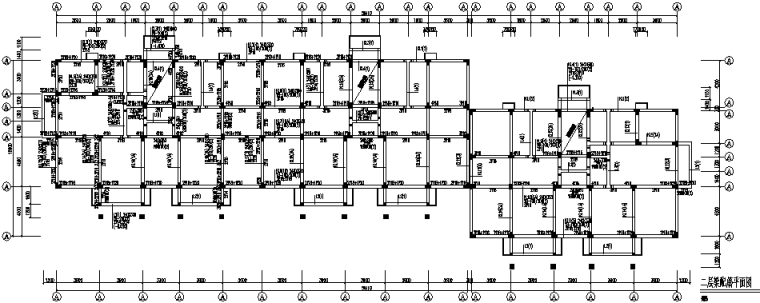异形柱框架结构住宅楼全套图（CAD，28张）_2