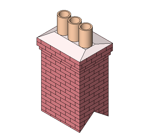 烟囱外壁加包箍粉刷资料下载-bim软件应用-族文件-烟囱
