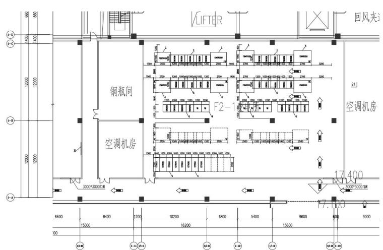 武汉华星光电厂房电气施工图-设备布置平面图