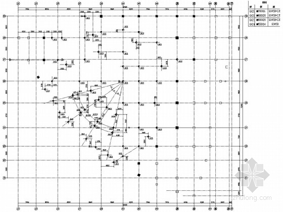 大型商场平面图布置图资料下载-地上六层大型商场钢结构部分施工图