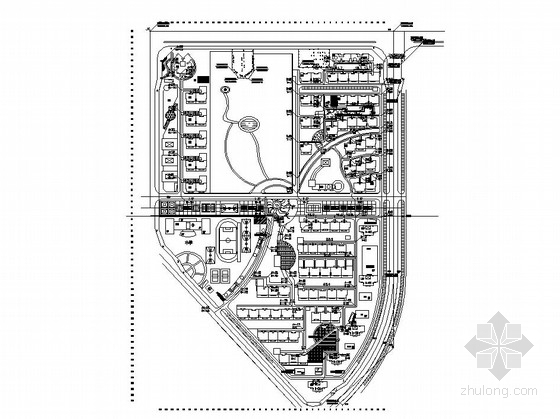 圆形树池木资料下载-[北京]居住区园林景观工程施工图