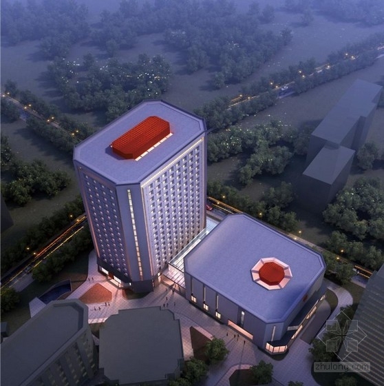 厂房宿舍方案设计文本资料下载-[北京]高层八角形高等院校文体中心及宿舍建筑设计方案文本（含CAD）