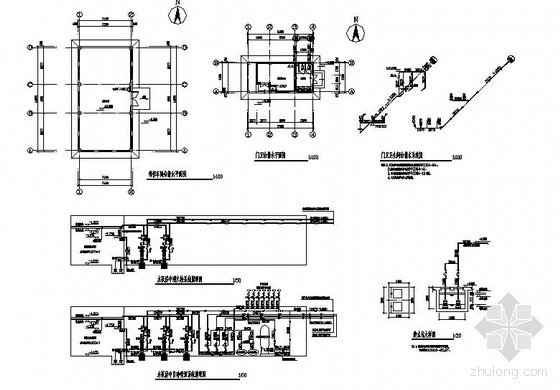 CAD水泵大样图资料下载-山东某消防水池和水泵房大样图