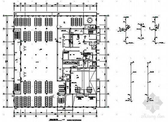 某中学二层食堂给排水设计图-3