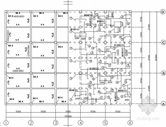 桁架钢筋叠合楼盖资料下载-[学士]钢筋混凝土肋梁楼盖课程设计图纸