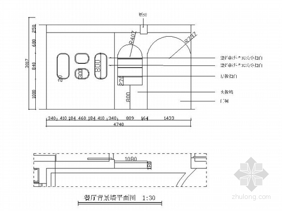 奢华高雅欧式风格一居室装修图（含效果图） 立面图 