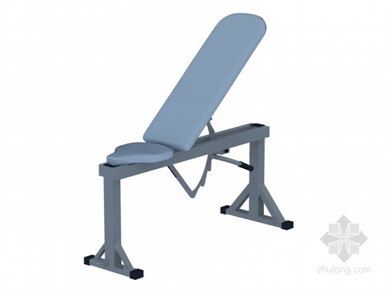 室内健身器材草图大师模型资料下载-健身器3D模型下载