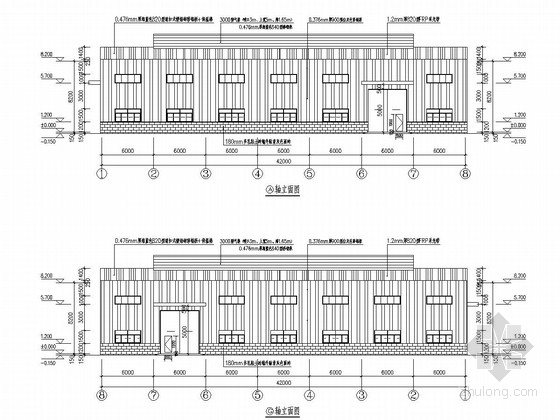 30米单跨厂房资料下载-35米跨门刚结构家具公司厂房建筑结构施工图（LDA型电动单梁起重机）