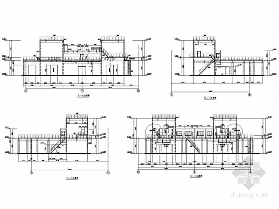 框剪结构厂房施工图资料下载-100t两层框剪结构钢包精炼炉结构施工图（含建筑图）