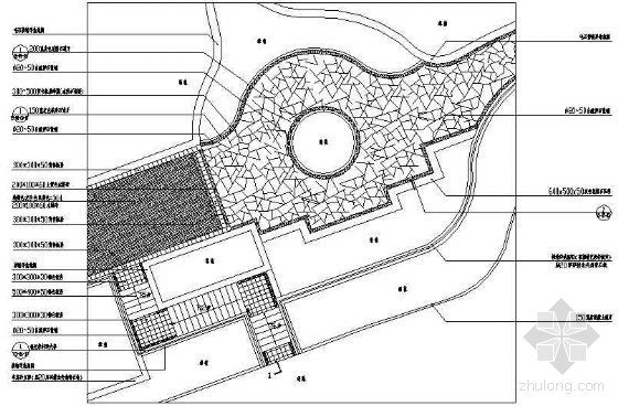 学校小游园景观设计平面图资料下载-小广场铺装平面图