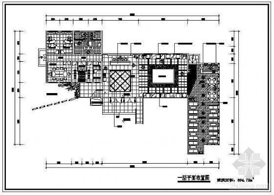一套完整室内装修施工图资料下载-一套两层售楼中心完整施工图