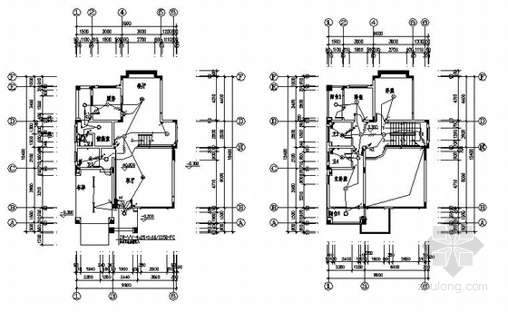全套三层别墅设计图纸资料下载-广东某三层别墅电气设计图纸