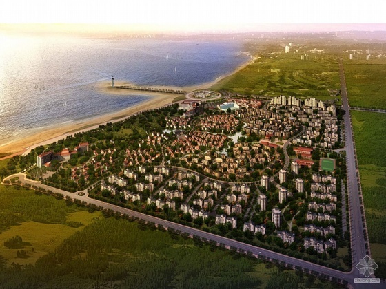 营口别墅设计资料下载-[营口]某海滨项目别墅区概念规划设计方案