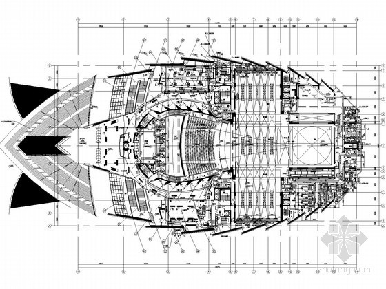 著名建筑施工图纸资料下载-[浙江]大型剧院暖通空调全套设计施工图纸(著名设计院)