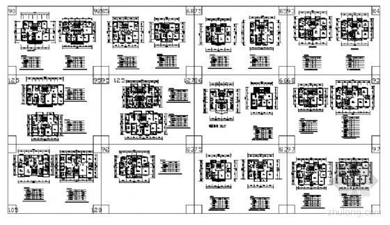 多层经典户型资料下载-25个多层住宅经典户型