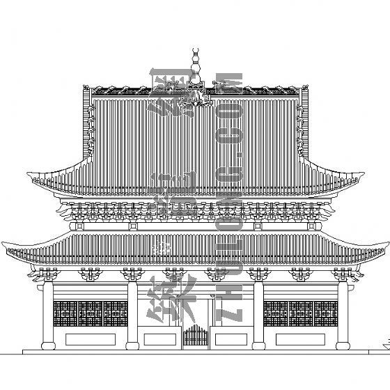 不二寺资料下载-重庆宝轮寺现状大样图