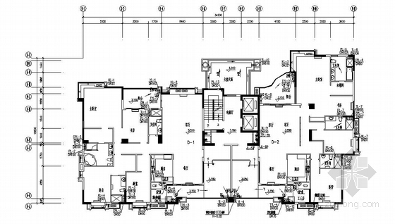 高层塔式住宅设计施工图资料下载-某高层塔式住宅给排水设计图
