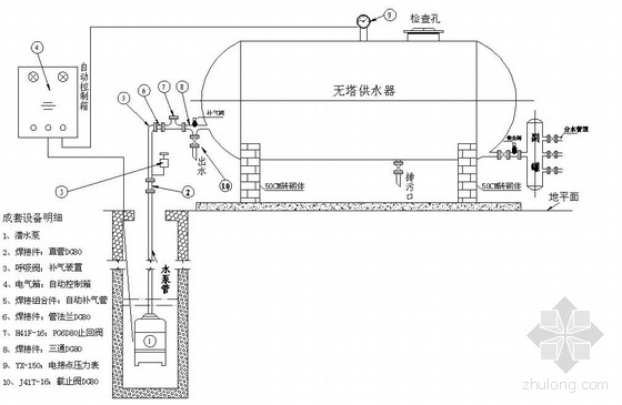 建筑给水排水工程图纸资料下载-唐山市某农村饮水工程图纸