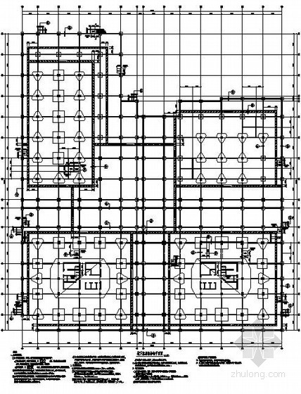 汽车坡道结构设计教程资料下载-某22层框剪结构下部地下车库结构设计图