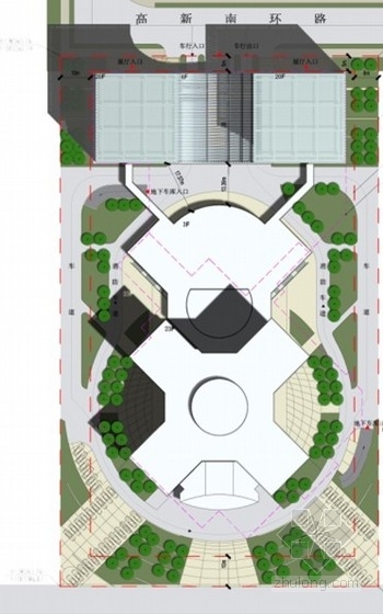 [深圳]某二十层办公大厦建筑方案文本（含施工图）- 