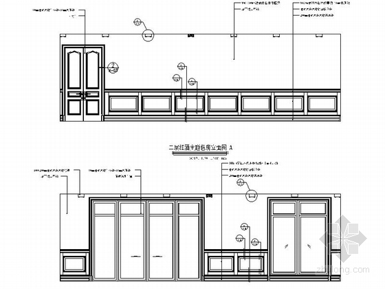 [广西]某豪华美式高档会所室内装修施工图-图7