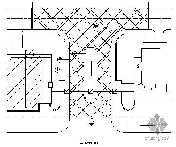 校园入口区广场设计资料下载-某广场入口设计施工详图