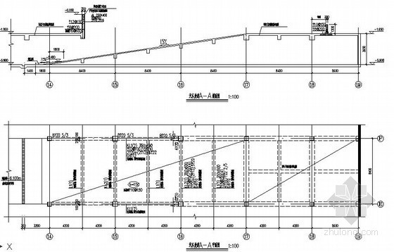 地下车库坡道坡面构造详图资料下载-地下车库汽车坡道节点构造详图