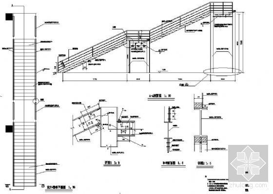 楼梯平台设计图资料下载-某钢楼梯结构设计图