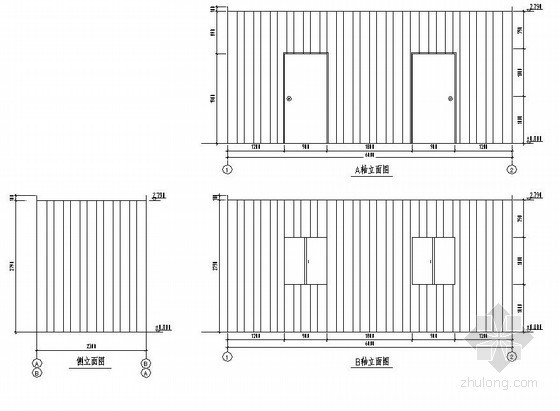 宿舍阳台结构设计资料下载-某现场移动宿舍结构设计图