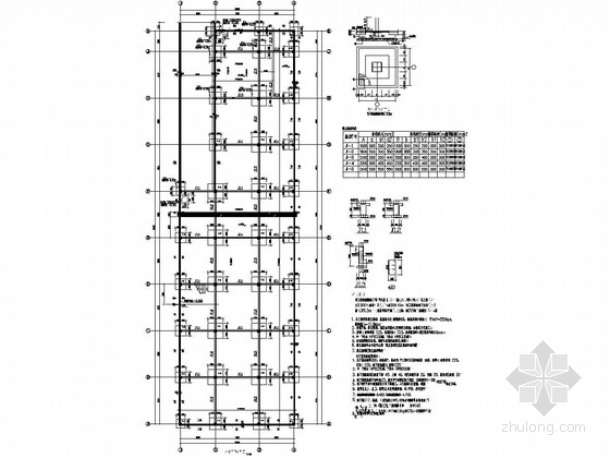 100方矩形蓄水池施工图资料下载-单层矩形柱框架结构地下车库结构施工图