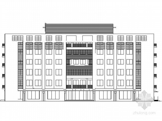 [天津]某六层办公楼建筑施工图