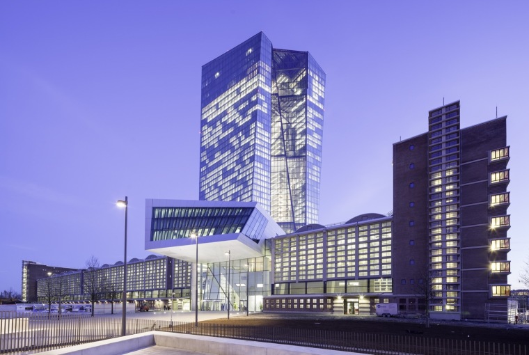 德国法兰克福商业银行建筑资料下载-德国法兰克福欧洲中央银行