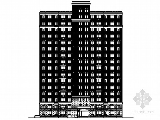 9层商业住宅建筑施工图资料下载-某小区十六层住宅建筑施工图