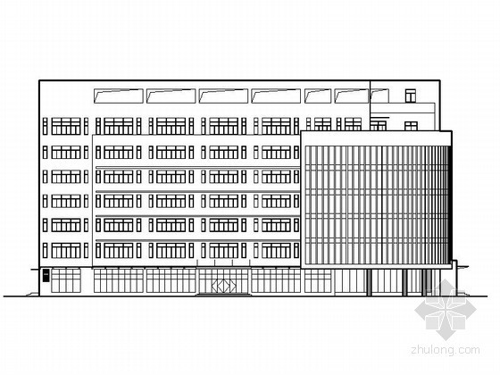 人民医院综合楼资料下载-[宁远]某人民医院七层院综合楼建筑施工图