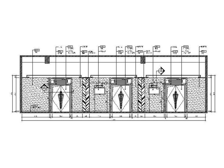 [成都]简约欧式典雅浪漫西餐厅室内设计施工图（含效果图）-[成都]简约欧式典雅浪漫西餐厅室内设计立面图