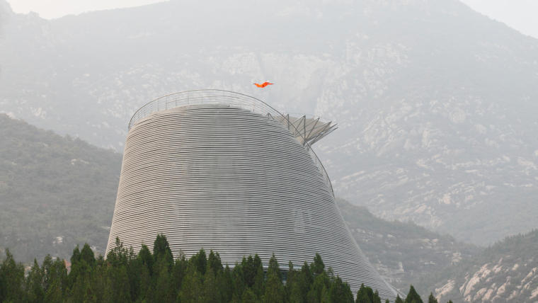 圆形剧场cad资料下载-嵩山少林飞僧剧场