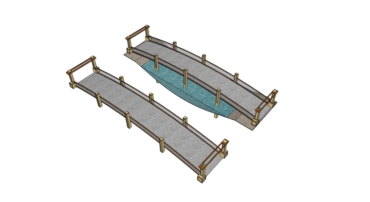 免费下载su古建模型资料下载-13套拱桥精SU模型