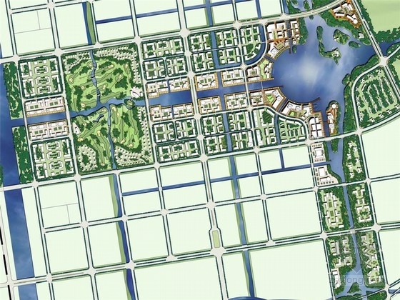 外国城市规划概念性方案资料下载-[杭州]现代国际新城城市规划概念性规划设计方案