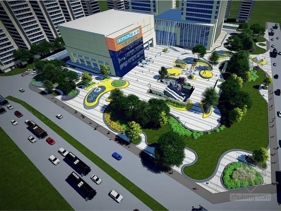 城市停车场设计方案资料下载-[山西]慢生活城市绿洲商业中心设计方案（独家原创）