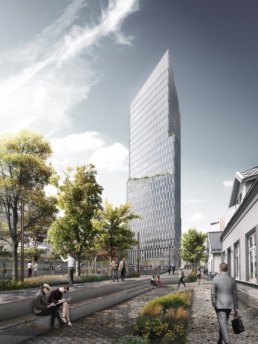城市规划国际竞赛文本资料下载-挪威斯塔万格城市规划与多功能大楼竞赛中标方啊