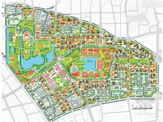 滨水城市新区设计资料下载-[天津]滨水城市文化中心景观规划设计方案