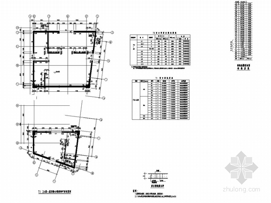 [天津]83层与24层筒中筒结构超高层办公大厦结构施工图（358米 地下四层 CAD与PDF双版本）-T1 24～屋顶核心筒结构平面布置图