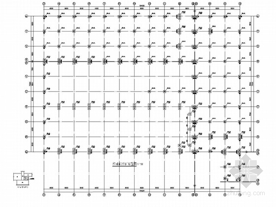 钢筋加工厂平面图图资料下载-单层框排架结构水果加工厂结构施工图（含夹层）