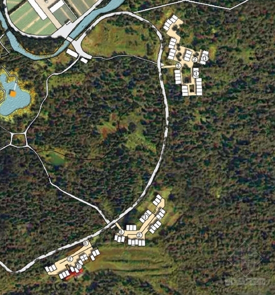 [四川]国家森林公园概念规划方案（知名设计机构）-国家森林公园局部平面图
